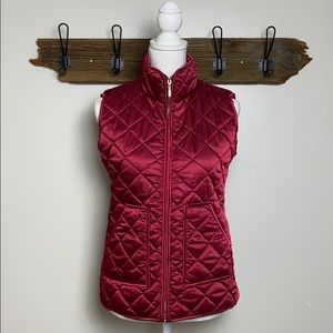 Ampersand Ave Puffer Vest Zip Two Pockets EUC